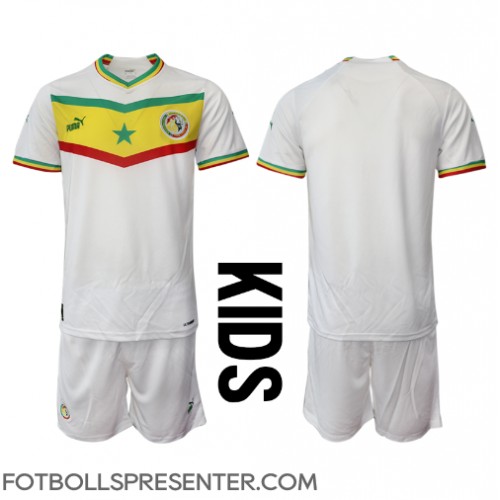 Senegal Hemmatröja Barn VM 2022 Kortärmad (+ korta byxor)